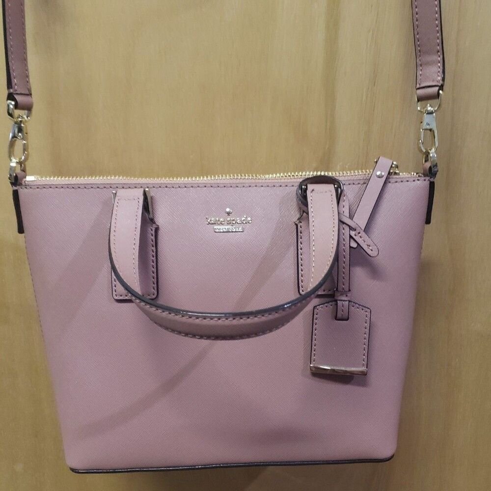 NWT Kate Spade Cameron Street Lucie Crossbody bag 9.1wx7.6hx3.3d Color-Tan PPP - Picture 2 of 10